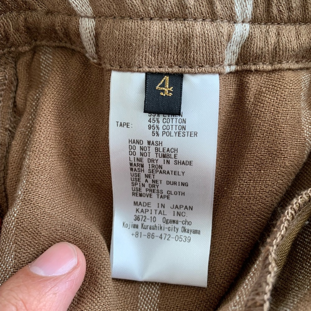 Kapital Easy Linen Pants